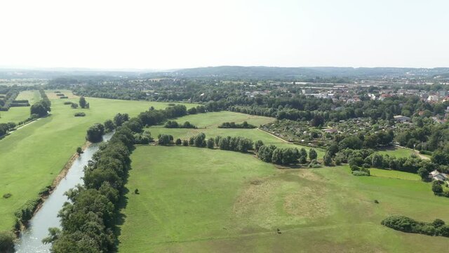 Ruhr bei Schwerte nach dem Hochwasser im Juli 2021