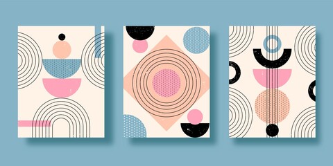Flat Abstract Art Cover Collection