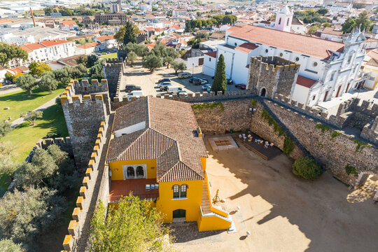 a view over Beja city and the Castle, Alentejo, Portugal