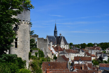 Fototapeta na wymiar Montresor; France - july 12 2020 : historical castle