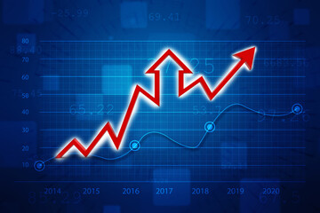 3d rendering business graph and documents, Real estate Concept