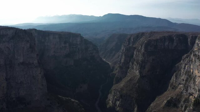 Aerial, Vikos Gorge Areal, Greece