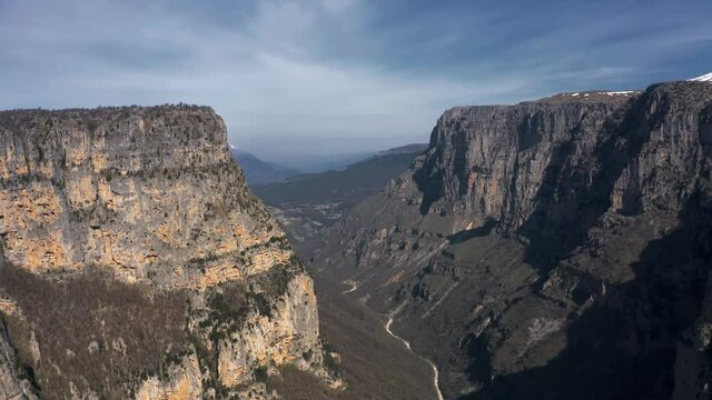 Aerial, Vikos Gorge Areal, Greece
