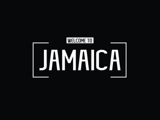 welcome to Jamaica typography modern text Vector illustration stock 