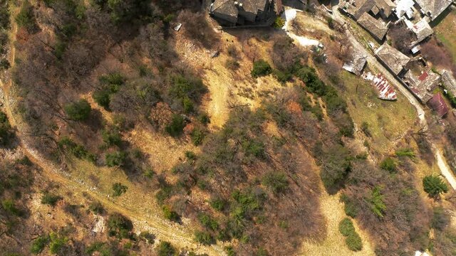 Aerial, Mikro Papigo At Papingo Towers, Greece