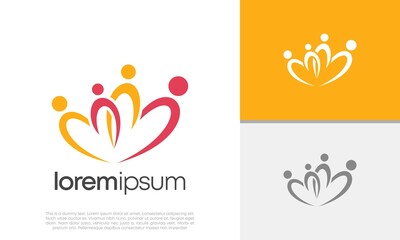 Global Community Logo Icon Elements Template. Community human Logo template vector. Community health care. Abstract Community logo