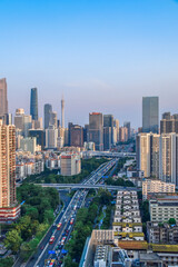 Naklejka premium Guangzhou City Night View