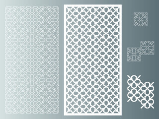 seamless pattern with shapes offset Squares 0013A -Single tile