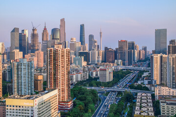 Fototapeta premium Guangzhou City Night View