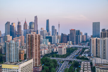 Fototapeta na wymiar Guangzhou City Night View