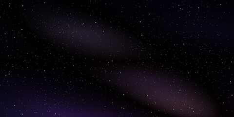 Star and star dust in deep universe. Abstract space background. Vector illustration.