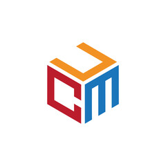 Hexagon logo with the letters UCM design