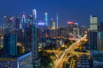Obraz na płótnie Canvas Guangzhou City Night View