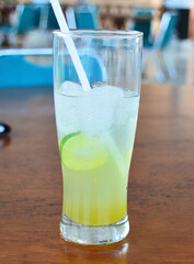 lemon juice in a glass