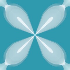 blue petal background with white center seamless abstract
