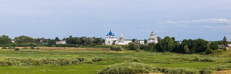 panorama of the old russian city Suzdal
