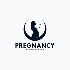 Pregnancy Logo Design Vector Template