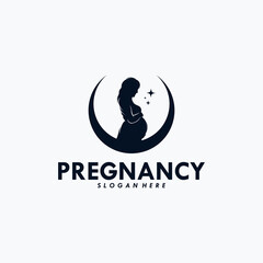 Pregnancy Logo Design Vector Template