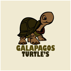 turltes galapagos animal vector