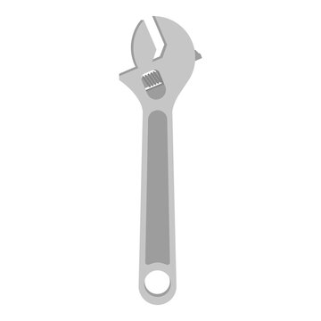 Border composition, realistic tools for unscrewing bolt isolated on white background. Side view of hand tool. Illustration. 