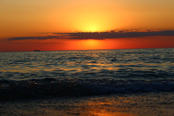 Obraz premium sunset of the sea 