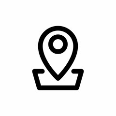 location icon and Vector illustration isolated on a white background. Premium quality for mobile apps, user interface, presentation, and website. pixel perfect icon