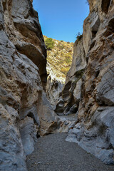 karst canyon called las Angosturas in Albuñol de Granada