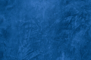 Old wall pattern texture cement blue dark abstract  blue color design are light with black gradient background.