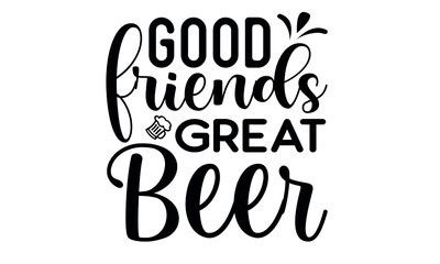 Fototapeta premium New Beer SVG T-shirt Design Template