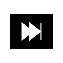 multimedia button icon, multimedia player button icon vector symbol illustration