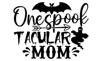 
One spook tacular mom- Halloween t shirts design is perfect for projects, to be printed on t-shirts and any projects that need handwriting taste. Vector eps