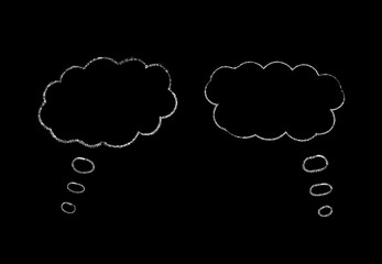 Chalk Speech Bubble Hand Drawn