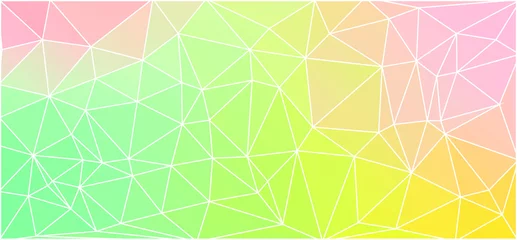 Poster Im Rahmen Light color flat background with triangles for web design © igor_shmel