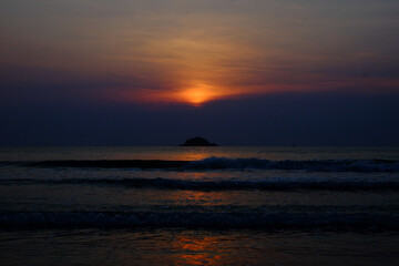 Obraz premium sunset on the beach