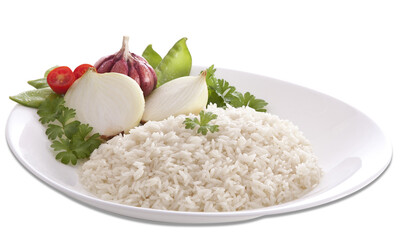rice and garlic