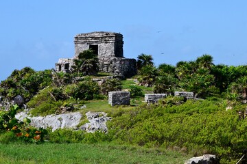Remnants of Mayan architecture