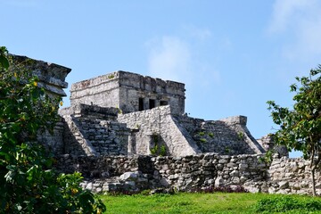 Remnants of Mayan architecture