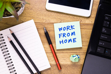 Work From Home, Note on the Desktop