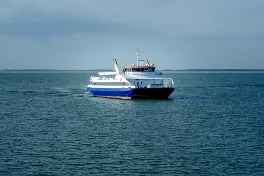 The ferry Vlissingen-Breskens in Vlissingen , Zeeland province, The Netherlands