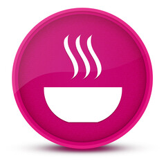 Soup luxurious glossy pink round button abstract