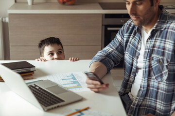 Fototapeta premium Work at home