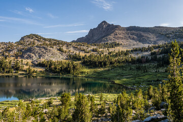 Duck Lake in Sierra Nevada mountains