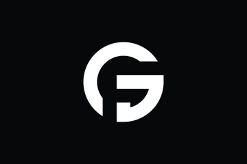 Obraz premium GC logo letter design on luxury background. CG logo monogram initials letter concept. GC icon logo design. CG elegant and Professional letter icon design on black background. G C CG GC