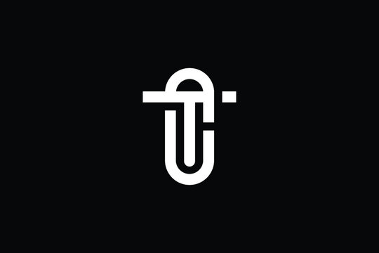 TC logo letter design on luxury background. CT logo monogram initials letter concept. TC icon logo design. CT elegant and Professional letter icon design on black background. T C CT TC