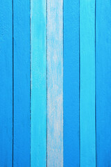 Blue rustic background, texture of painted wooden boards
