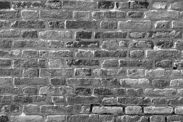 harmonic patter of old red brick wall i