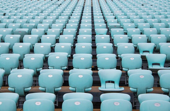 Empty Seats At Outdoor Theatre In Croatia