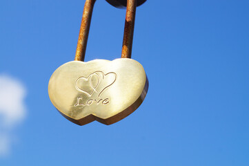 Iron castle on the tree of happiness on a sunny day