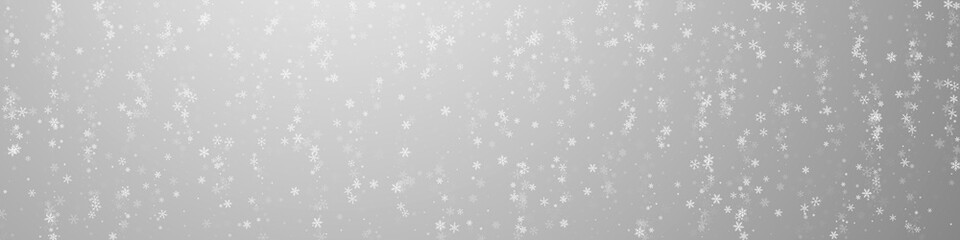 Beautiful snowfall Christmas background. Subtle fl