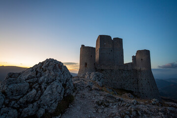 Castello di Rocca Calascio. In provincia dell'aquila, in Abruzzo. Set del film il nome della rosa  